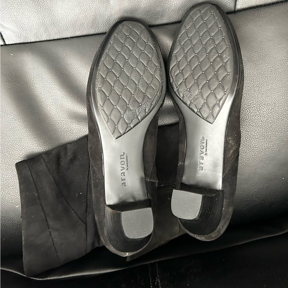 Aravon New Balance Erica Boots Black Suede Casual Mid Calf  Women’s size  9B - Picture 11 of 11